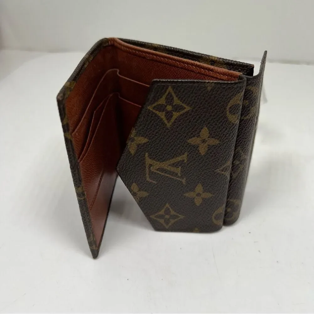 Louis Vuitton Vintage Monogram Compact Elise Double Sided Snap Wallet
